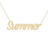 Gold Name Necklace - Summer